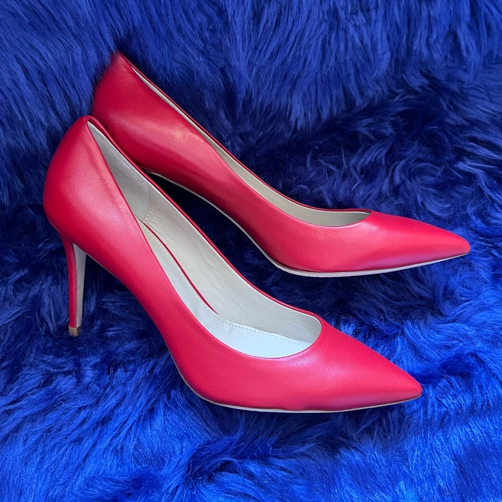New! THEORY Demeura Nappa Leather Stiletto Pumps Heels - Picture 3 of 10